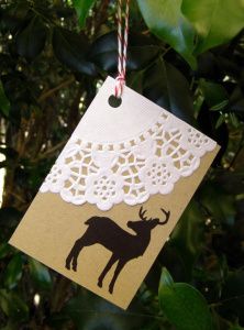 Blondas de papel para decorar tarjetas