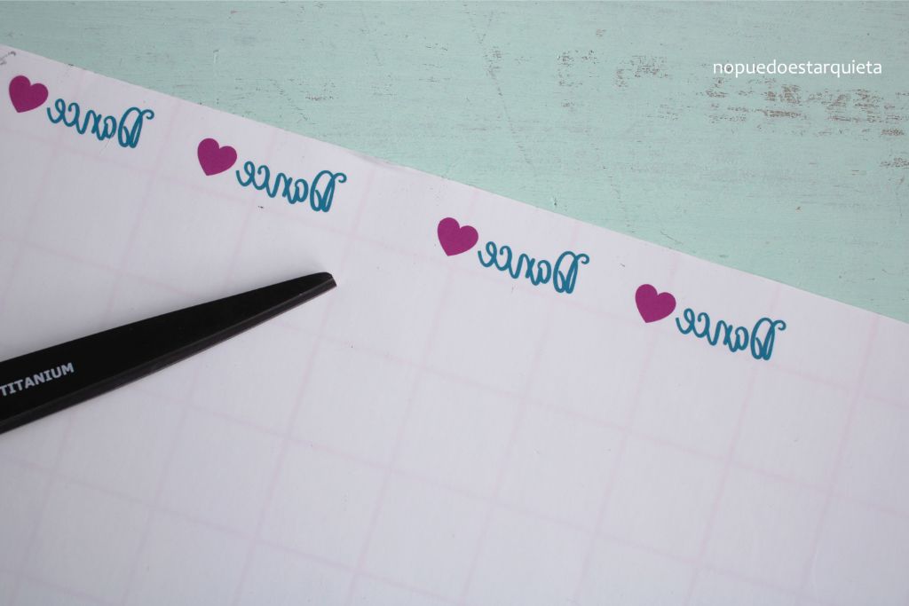 Cintas personalizadas para ropa. DIY. Hazlo tú mismo. Cintas marcaje ropa.