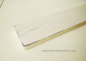 DIY cuelga llaves rústico.