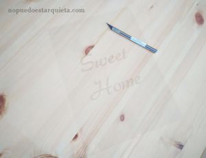 DIY cuelga llaves rústico.