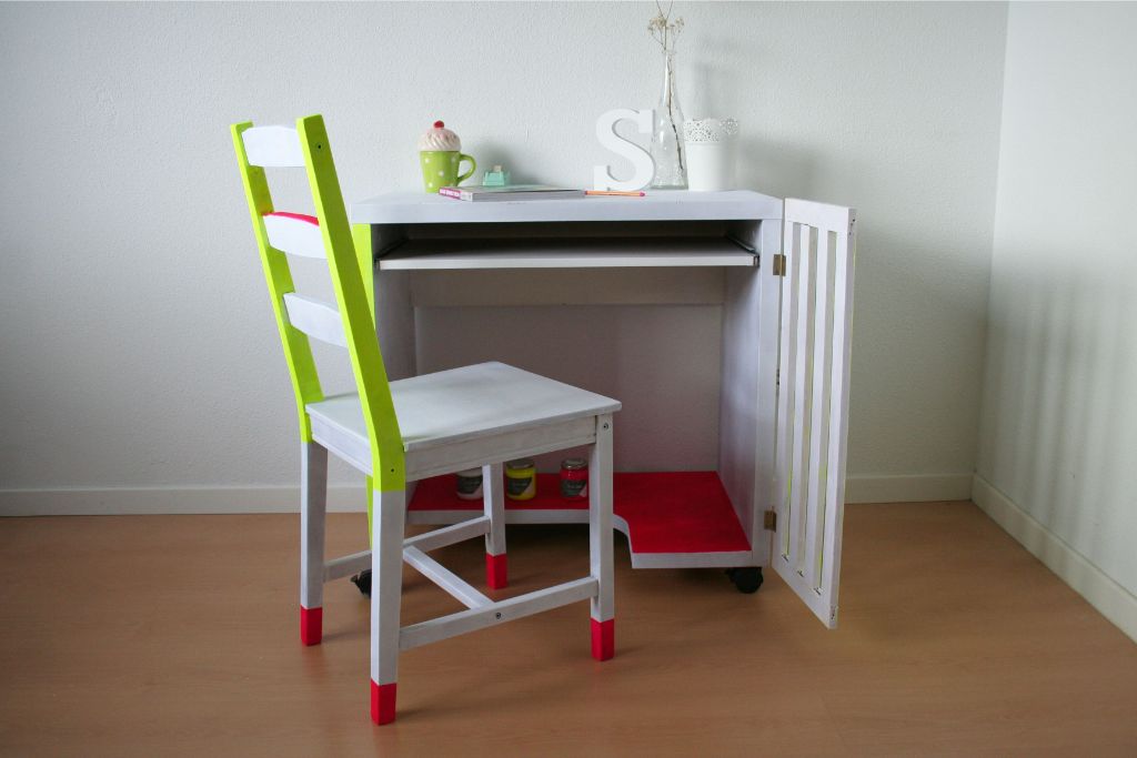 Cómo pintar muebles. Muebles fluor