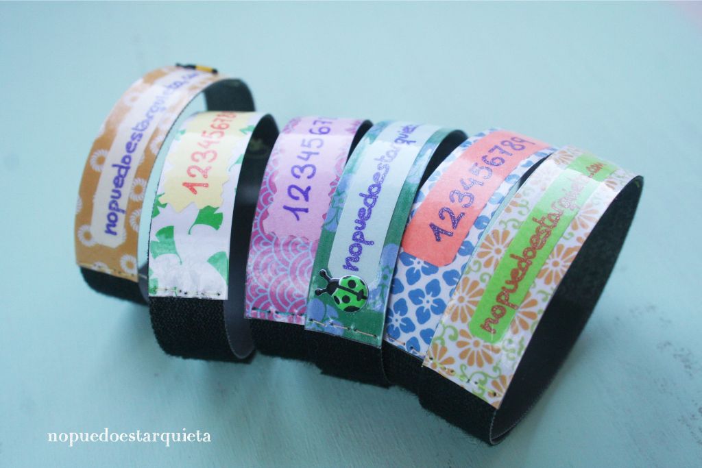 Cómo hacer pulseras identificativas para niños. Manualidades. Diy