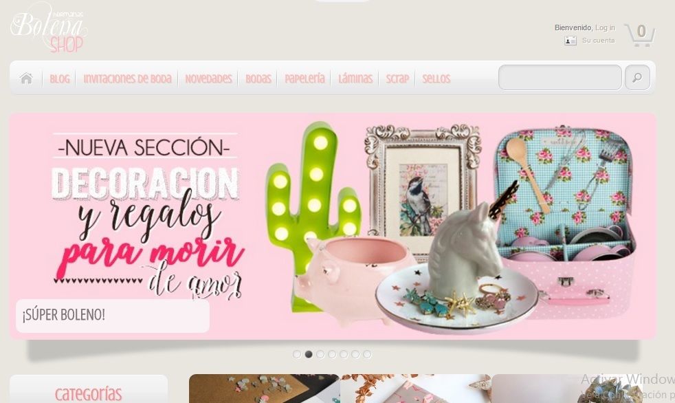 Tienda para celebraciones, bodas, sellos. Hermanas Bolena