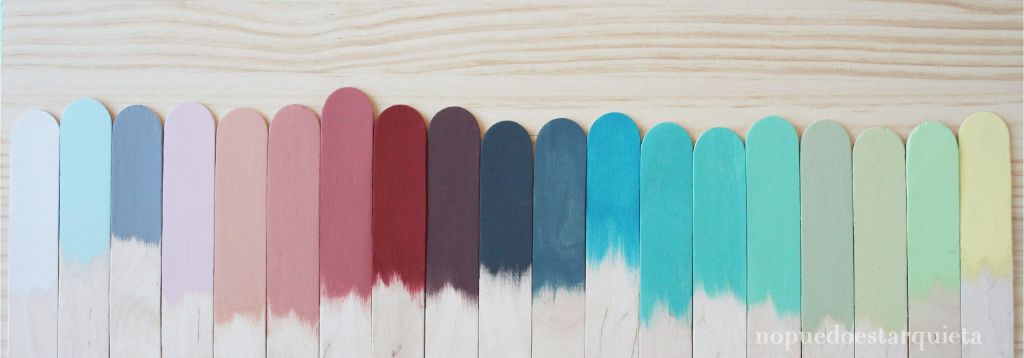 Mezclar colores de Chalk paint. Pintura a la tiza