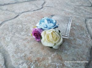Peineta de flores DIY