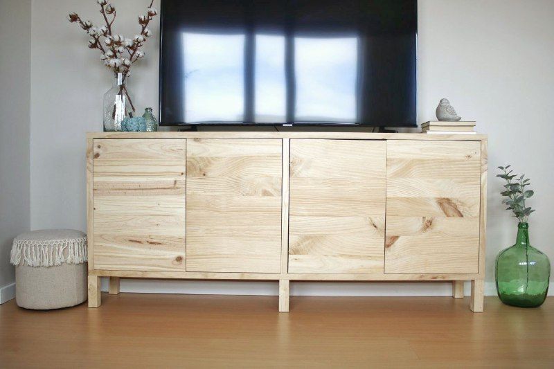 Mueble tv madera DIY