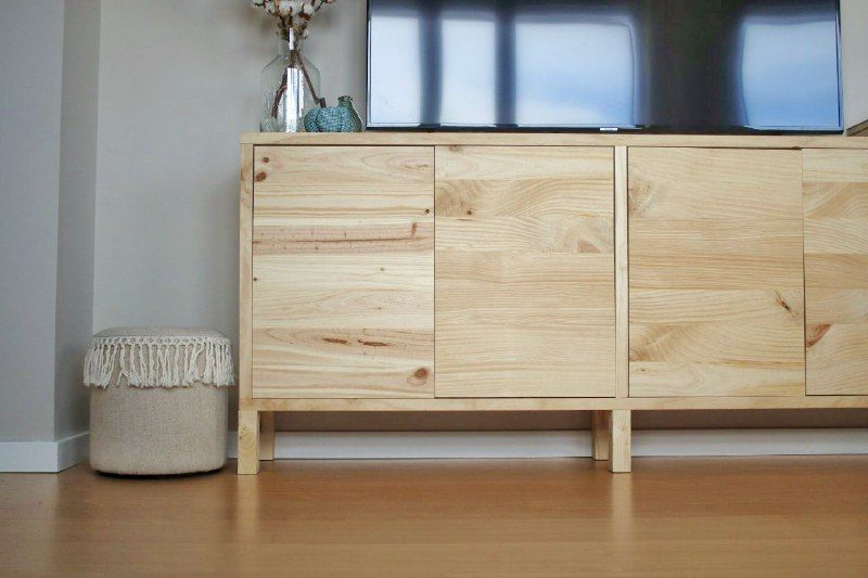 Mueble tv madera DIY